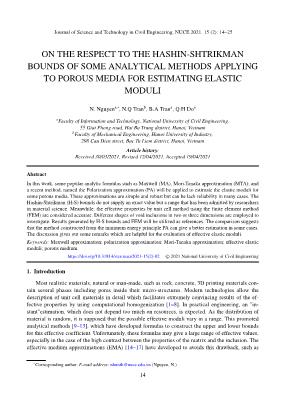 On the respect to the Hashin-Shtrikman bounds of some analytical methods applying to porous media for estimating elastic moduli