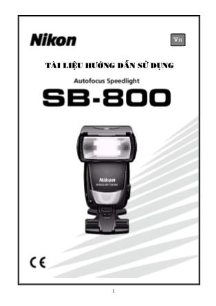 Tài liệu Hướng dẫn sử dụng SB-800