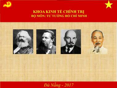 Bài giảng Tư tưởng Hồ Chí Minh - Chương 3: Tư tưởng Hồ Chí Minh về chủ nghĩa xã hội và con đường quá độ lên chủ nghĩa xã hội ở Việt Nam - Lê Thị Ngọc Hoa