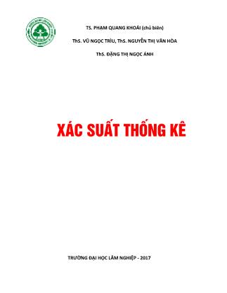 Bài giảng Xác suất thống kê - Phạm Quang Khoái