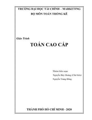 Giáo trình Toán cao cấp (Phần 1) - Nguyễn Huy Hoàng