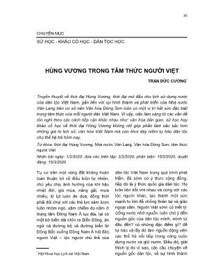 Hùng Vương trong tâm thức người Việt