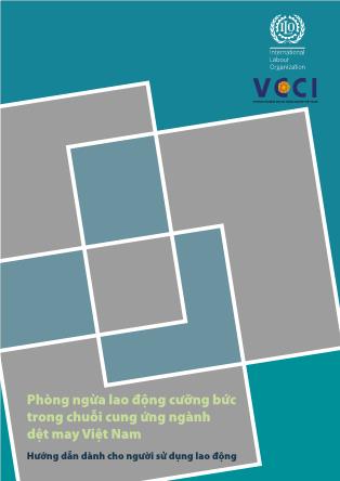 Hướng dẫn dành cho người sử dụng lao động: Phòng ngừa lao động cưỡng bức trong chuỗi cung ứng ngành dệt may Việt Nam