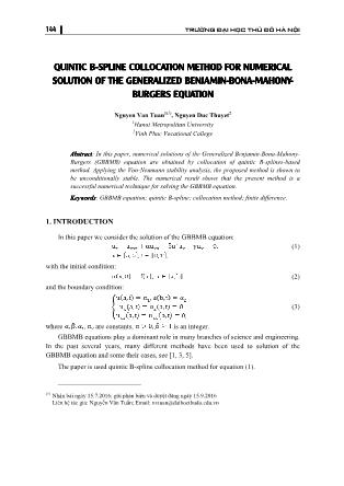 Quintic B-spline collocation method for numerical solution of the Generalized Benjamin-Bona-MahonyBurgers equation