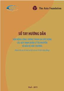 Sổ tay hướng dẫn Vận động công chúng tham gia xây dựng các quy định quản lý tài nguyên và bảo vệ môi trường