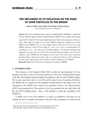 The influence of CP violation on the mass of some particles in the NMSSM