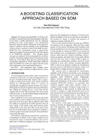 A boosting classification approach based on SOM