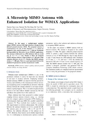 A Microstrip MIMO Antenna with Enhanced Isolation for WiMAX Applications