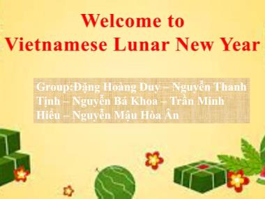 Bài giảng Presentations Viemnamese lunar new year - Đặng Hoàng Duy