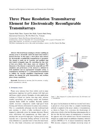 Three phase resolution transmitarray element for electronically reconfigurable transmitarrays